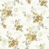 Magnolia Home Heirloom Rose Yellow/Gray/White Wallpaper