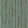 York Weathered Metal Teal/Gold Wallpaper