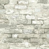 York Brick Alley White Wallpaper