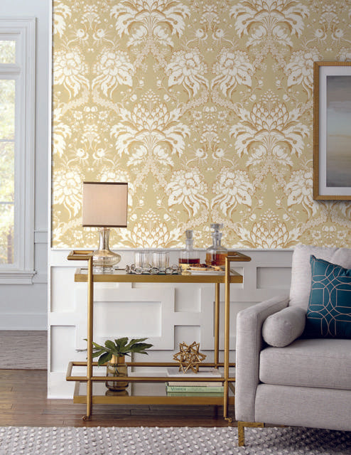 York French Artichoke Dam Yellow Wallpaper