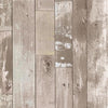 Brewster Home Fashions Heim Taupe Distressed Wood Panel Wallpaper