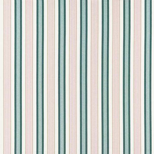 Clarke & Clarke BELVOIR EMERALD/BLUSH Fabric