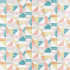 Clarke & Clarke Lanna Coral/Teal Fabric