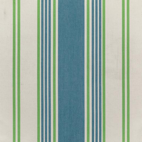 Lee Jofa Derby Stripe Blue/Green Fabric | DecoratorsBest
