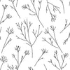 Roommates Twigs Peel And Stick White Wallpaper