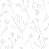 Roommates Twigs Peel And Stick Gray Wallpaper
