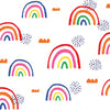 Roommates Rainbow'S End Peel & Stick White Wallpaper