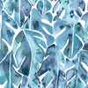 Roommates Cat Coquillette Philodendron Peel & Stick Blue Wallpaper