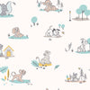 Roommates Disney Baby Animals Peel And Stick Taupe Wallpaper