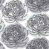 Roommates Bed Of Roses Peel And Stick Grey Wallpaper