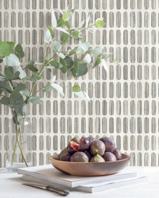 York Petite Pergola Grey/Taupe Wallpaper