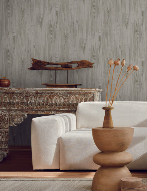 York Rusticano Gray Wallpaper