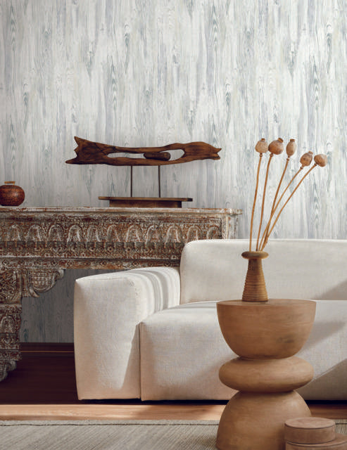 York Rusticano White/Blue Wallpaper