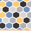 Decoratorsbest Hexagon Brazilian Yellow Fabric