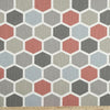 Decoratorsbest Hexagon Scarlet Fabric