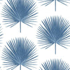 Seabrook Palmetto Palm Coastal Blue Wallpaper