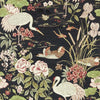 Sanderson Crane & Frog Ink Black/Multi Wallpaper