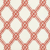 Brunschwig & Fils Treillage De Bambou Red Wallpaper