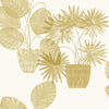 A-Street Prints Seychelles Botanical Gold Wallpaper