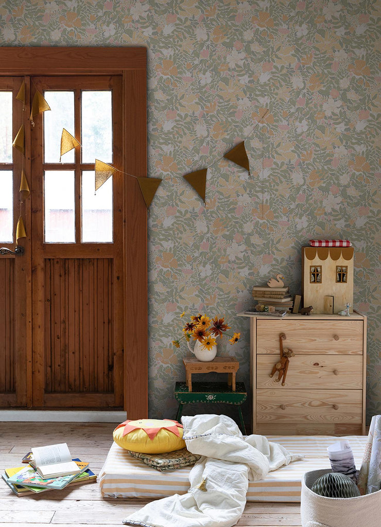 A-Street Prints Midsommar Floral Medley Pastel Wallpaper