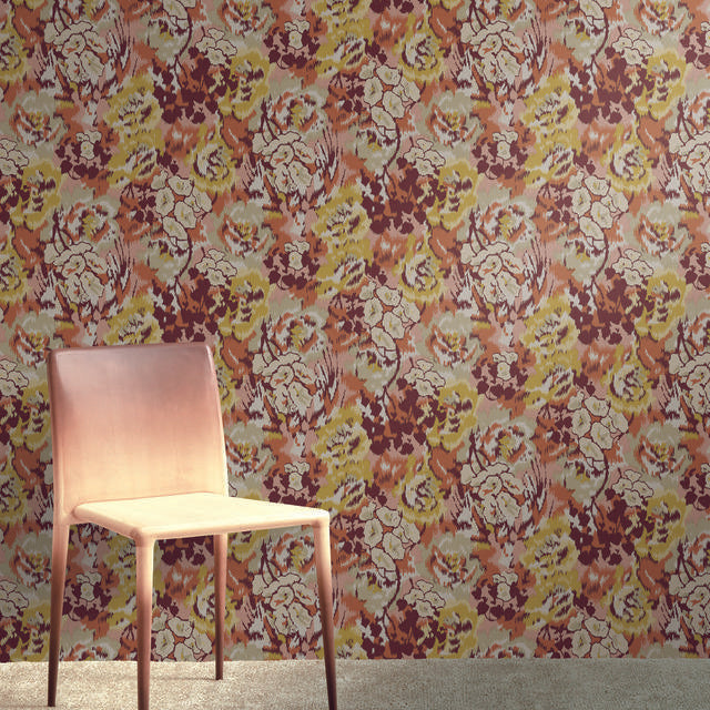 Missoni Flower Pot Brown Wallpaper