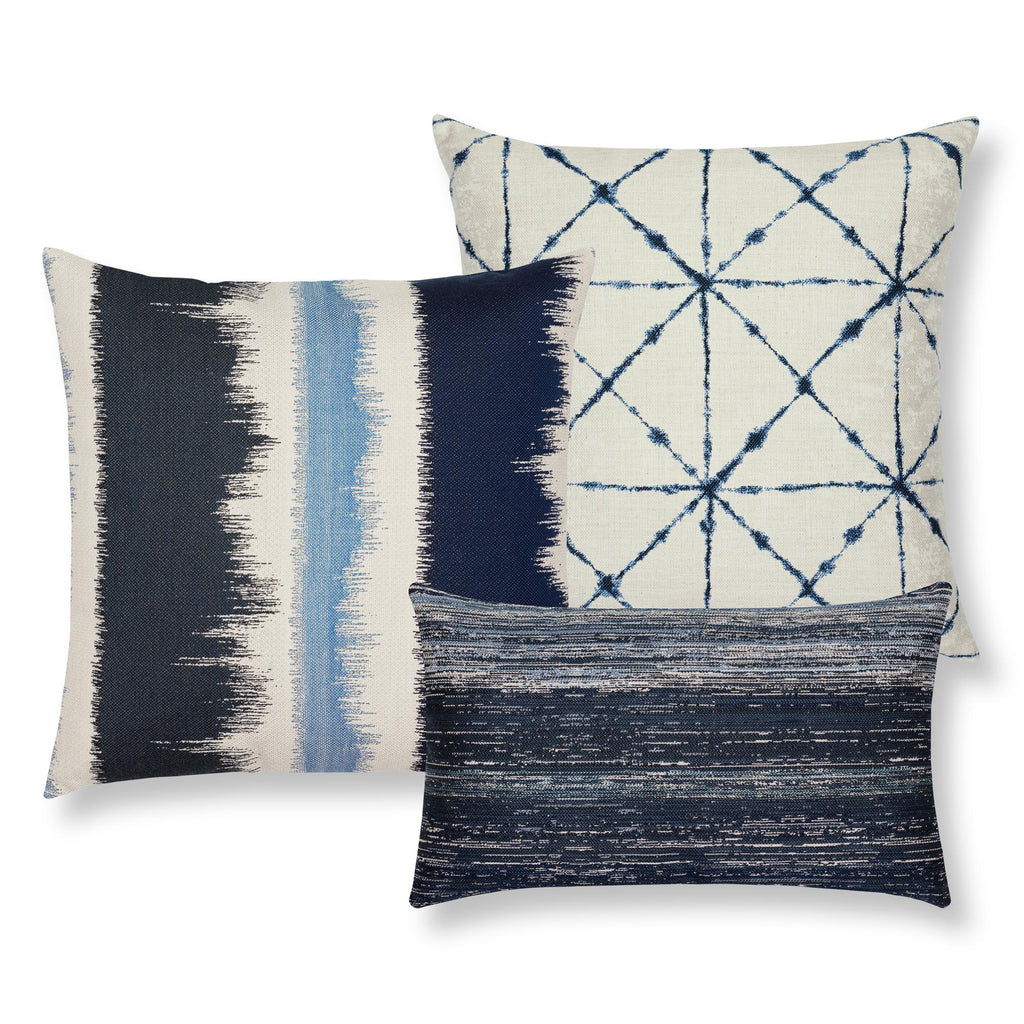 Elaine Smith Trilogy Indigo Blue Pillow