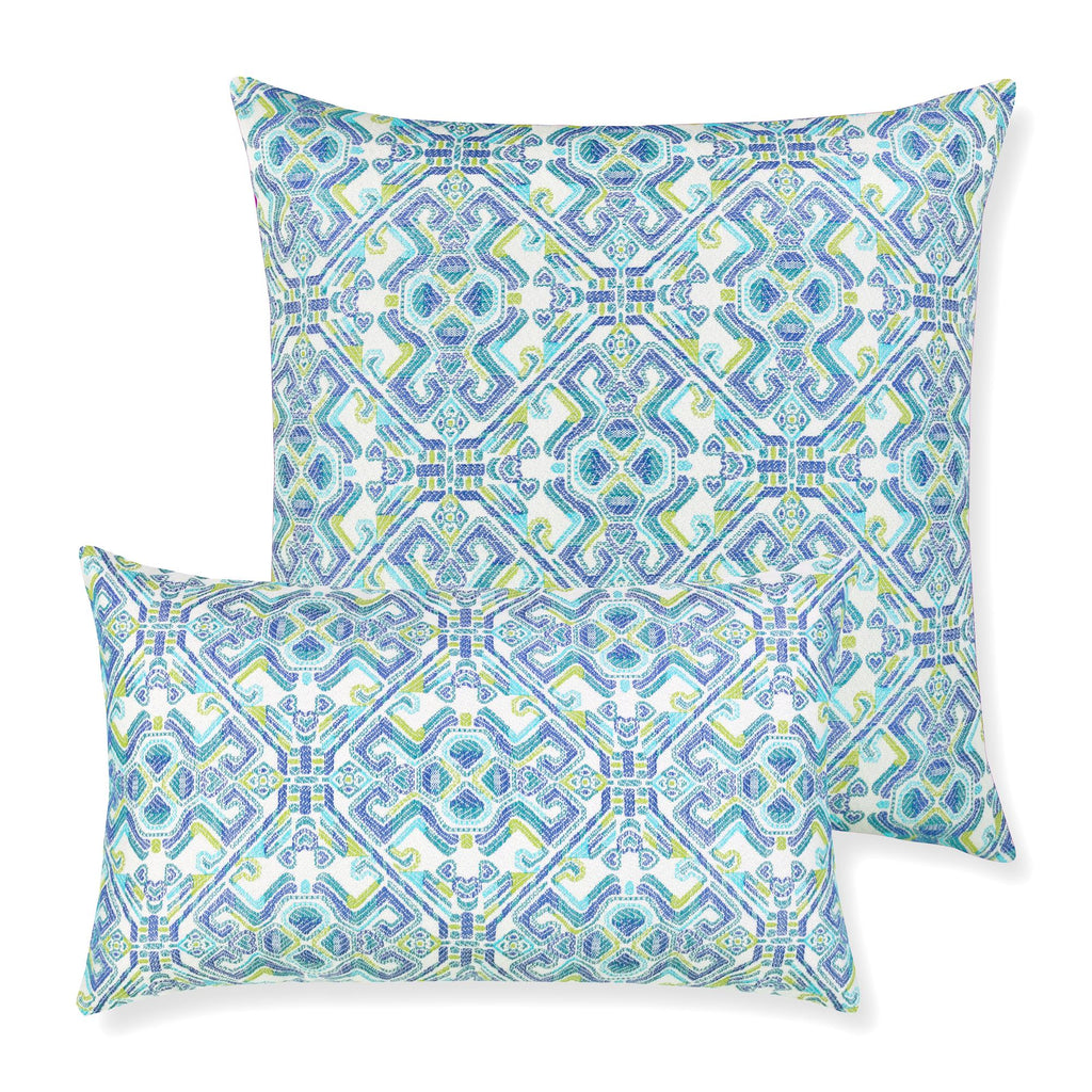 Elaine Smith Delphi Lumbar Blue Pillow