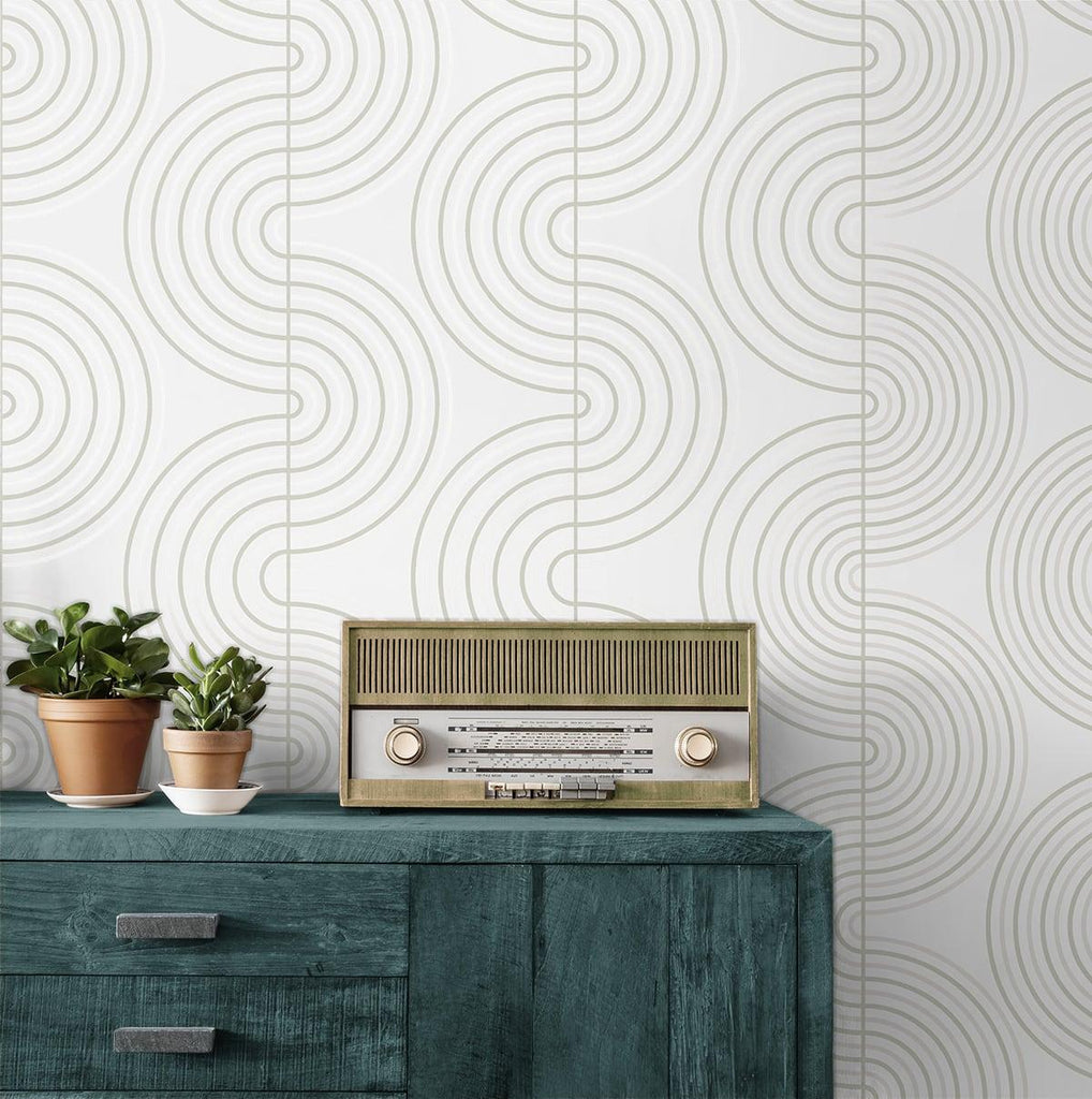 Seabrook Zen Geo Grey Wallpaper