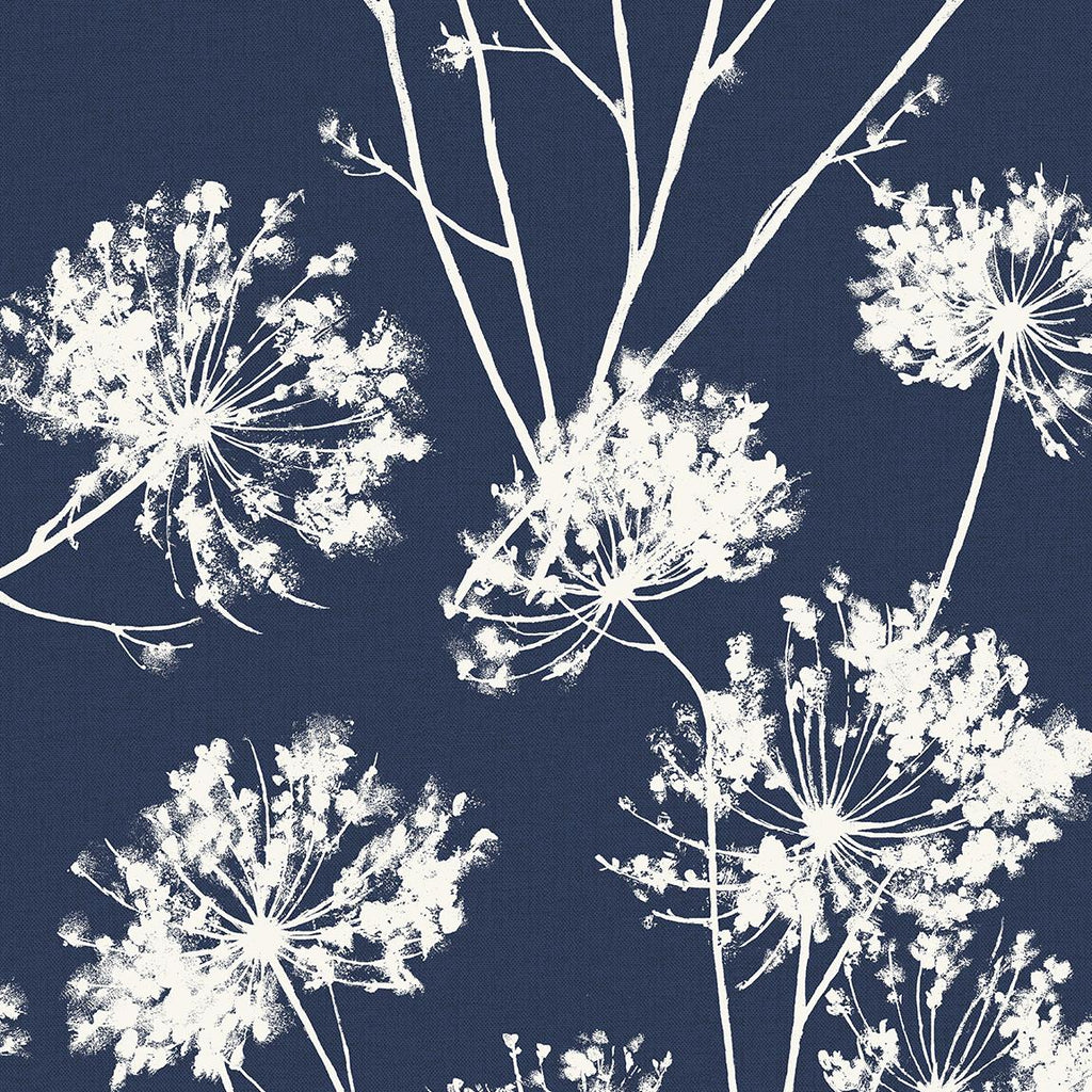 Seabrook Dandelion Fields Blue Wallpaper