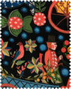 Mindthegap Fasnacht Anthracite Velvet Fabric