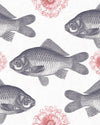 Mindthegap Fish Neutral Seaside Wallpaper