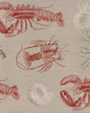 Mindthegap Lobster Taupe Seaside Wallpaper