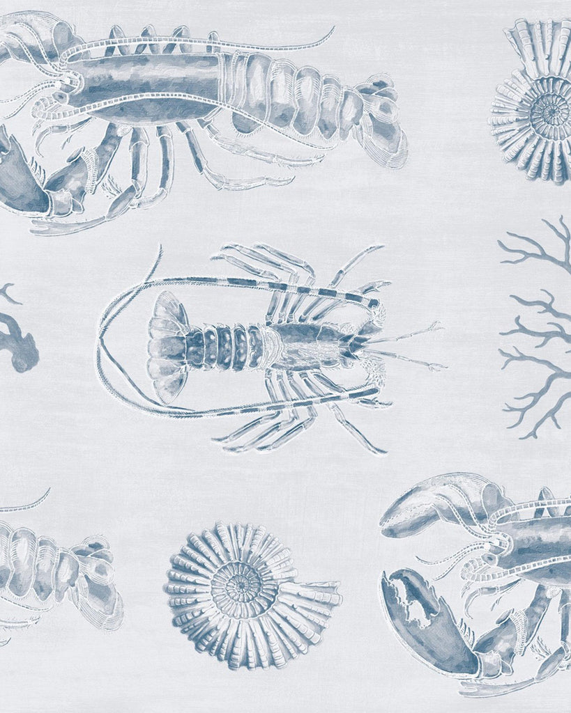 MindTheGap LOBSTER BLUE Grey, Blue Wallpaper