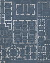 Mindthegap Chateau Blue Architectural Wallpaper