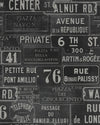 Mindthegap Vintage Signs Anthracite Urban Wallpaper