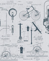 Mindthegap Patents Gray Vintage Science Wallpaper