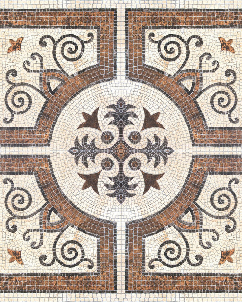 MindTheGap BYZANTINE TILE Orange, Brown / Sepia Wallpaper