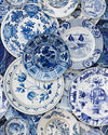 Mindthegap Delftware Dutch Blauw Wallpaper