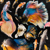 Mindthegap Goldfish Anthracite Atoll Wallpaper