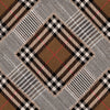 Mindthegap Checkered Patchwork Mid Brown World Of Fabrics Wallpaper