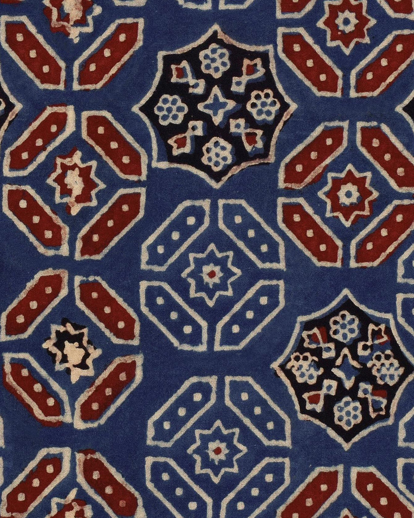 MindTheGap AJRAK Blue BLUE/RED/WHITE Wallpaper