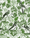 Mindthegap La Voliere Green The Royal Garden Wallpaper