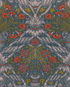 Mindthegap Floral Ornament Scarlet Le Manoir Wallpaper