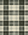 Mindthegap Countryside Plaid Charcoal Transylvanian Roots Wallpaper