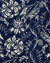 Mindthegap Folk Embroidery Indigo Transylvanian Roots Wallpaper