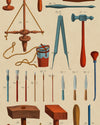 Mindthegap Old Tools The Artist'S House Wallpaper