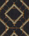 Mindthegap Decorative Harness Anthracite The Derby Wallpaper