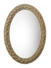 Decoratorsbest Lark Braided Seagrass Oval Mirror