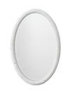 Jamie Young Ovation Oval Mirror, White