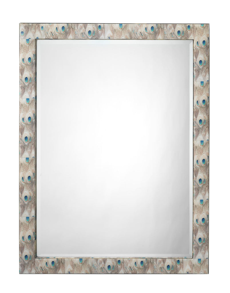 Jamie Young Plume Rectangle Cream Mirrors